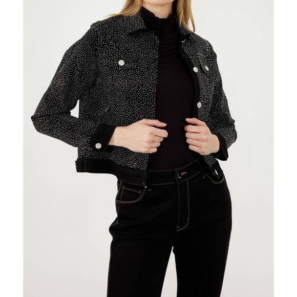 NEW FRANK LYMAN woven jacket in black / silver